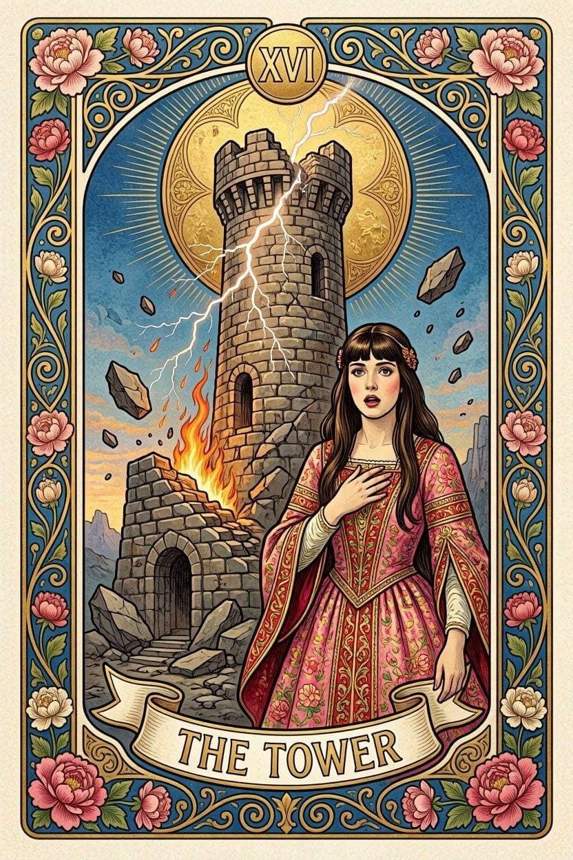 塔（The Tower）のタロットカード