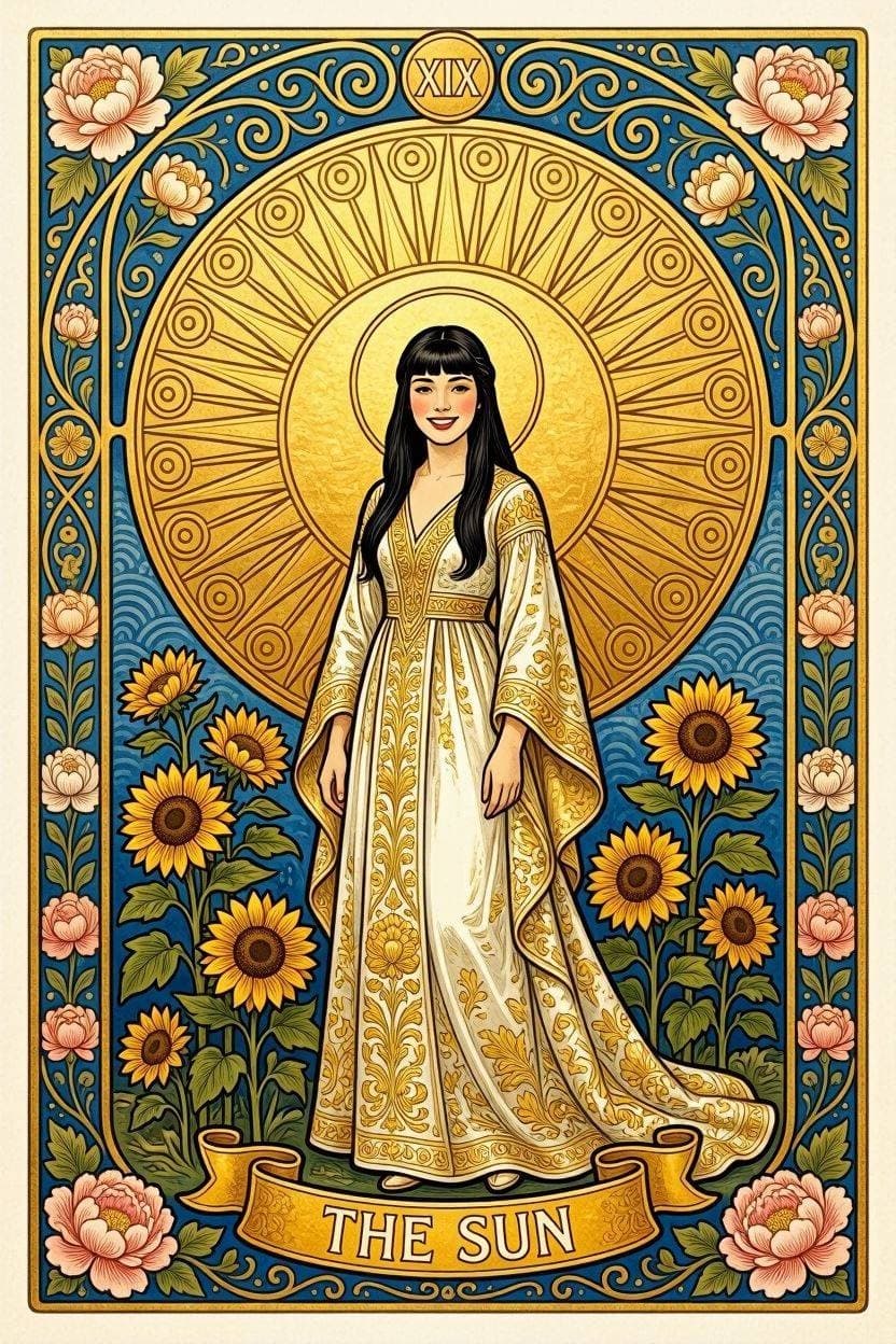 太陽（The Sun）のタロットカード